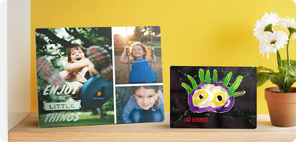 Tableau photo cadre en bois et tableaux imprimés